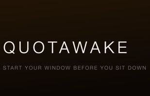 QuotaWake GitHub/landing visual