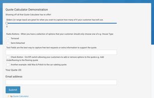 Quote Calculator screenshot 1