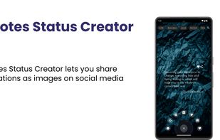 Quotes Status Creator lets you share quotations as status images on social media