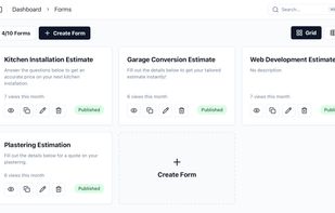 Forms dashboard