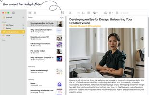 Your content lives in Apple Notes