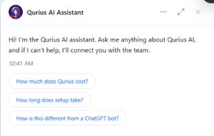 Assistant interface close up