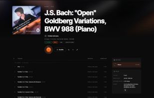 Desktop app: lossless album playback