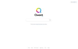 Qwant Lite start page