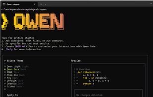 Qwen Code screenshot 1