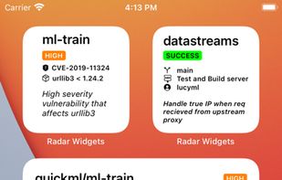 Radar Widgets for GitHub screenshot 2