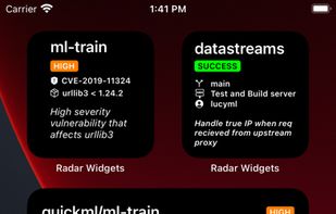 Radar Widgets for GitHub screenshot 1