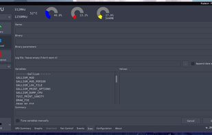 Creating an event in the Exec (Execution) tab
