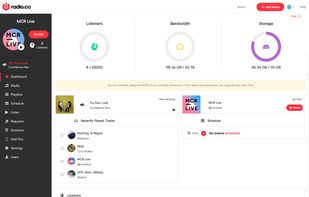 Main dashboard where all the magic happens.