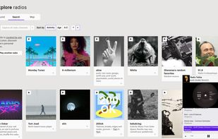 Lots of radios with great music. And yes, you can have a gif as avatar.