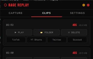 Saved Clips Library