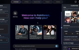 Pro Dashboard with features like AI Fashion Photoshoot, AI Product Photoshoot and AI Portrait