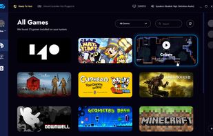 Rainway's interface - Games List