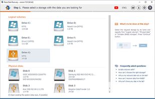 Raise Data Recovery main window