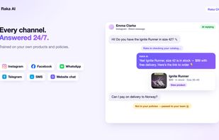 AI chat in every channel: Instagram, Facebook, WhatsApp, Telegram, SMS and website chat