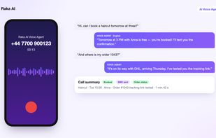 AI Voice Agent answers calls 24/7, books appointments and sends links by SMS