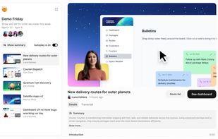 Share playlists of product clips or team updates.