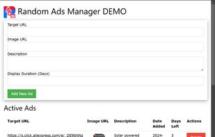 Random Ads Manager screenshot 1