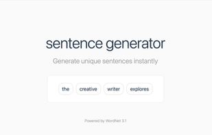 Random Sentence Generator screenshot 1