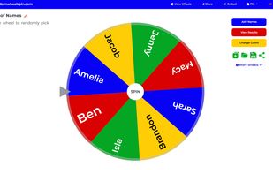 Home page - wheel of names