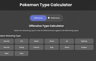 Pokemon type calculator