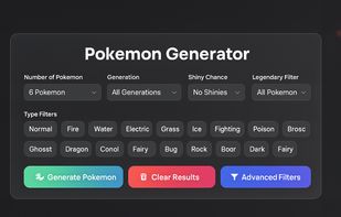 Generate a random pokemon