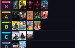 Create your own tier lists and export them as an image to share.