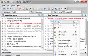Rapid Environment Editor screenshot 1
