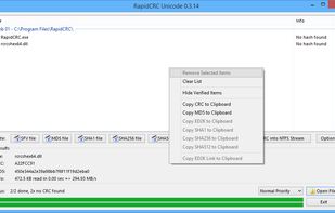 RapidCRC Unicode screenshot 1