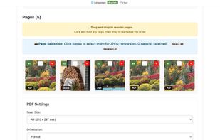 You can, re-order pages, delete unnecessary ones, resize big pdf files or turn your image files to PDF easily for free, online and in seconds.