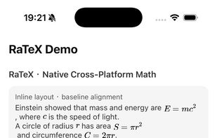 RaTeX screenshot 1