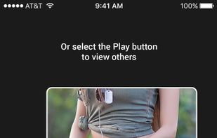 Select the Play button to automatic the process of swiping the profiles