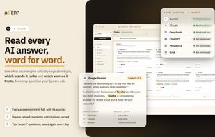 aSERP Topics: see exactly what each AI engine answers to your buyers’ questions