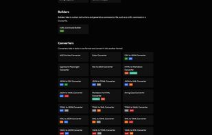 Directory of all tools searchable using hot keys