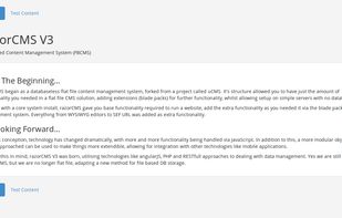 razorCMS screenshot 1