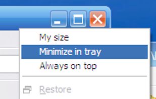 RBTray Fork screenshot 1