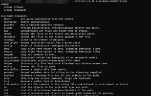 Rclone screenshot 1