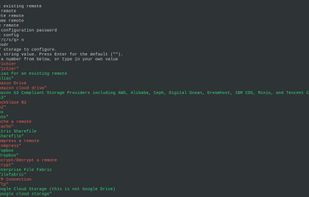 Rclone screenshot 1
