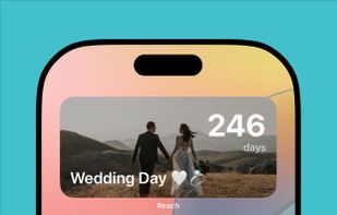 Reach Home Screen Countdown Widget on iPhone (iOS)