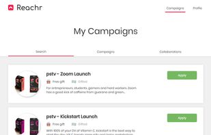 Reachr social screenshot 1