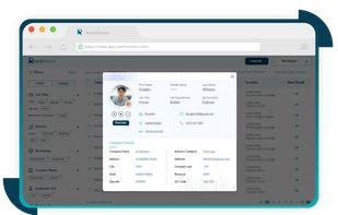 ReachStream provides 20+ data fields for each contact.
