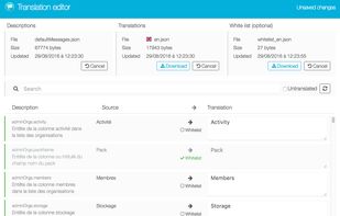 React Intl editor screenshot 1