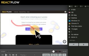 Visitor activity player