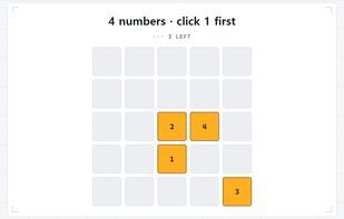 Chimp test: remember where the numbers were