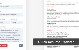 Reactive Resume screenshot 3