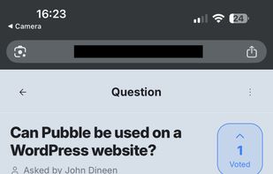 Audience view - question