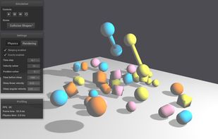 ReactPhysics3D screenshot 1
