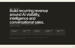 ReadableIQ.com GLOBAL PARTNER NETWORK
Build your AI growth business.
Your clients. Your business. Our technology.
