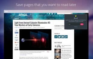 Save pages that you want to read later.