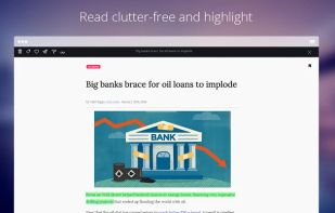 Read clutter free and highlight.